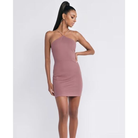 Tobi The Low Down Marsala Bodycon Dress Size Large - Picture 1 of 9